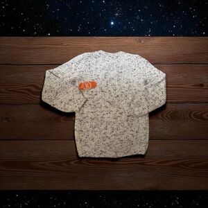 Wonder Nation Speckled Sweater - Cream and Black